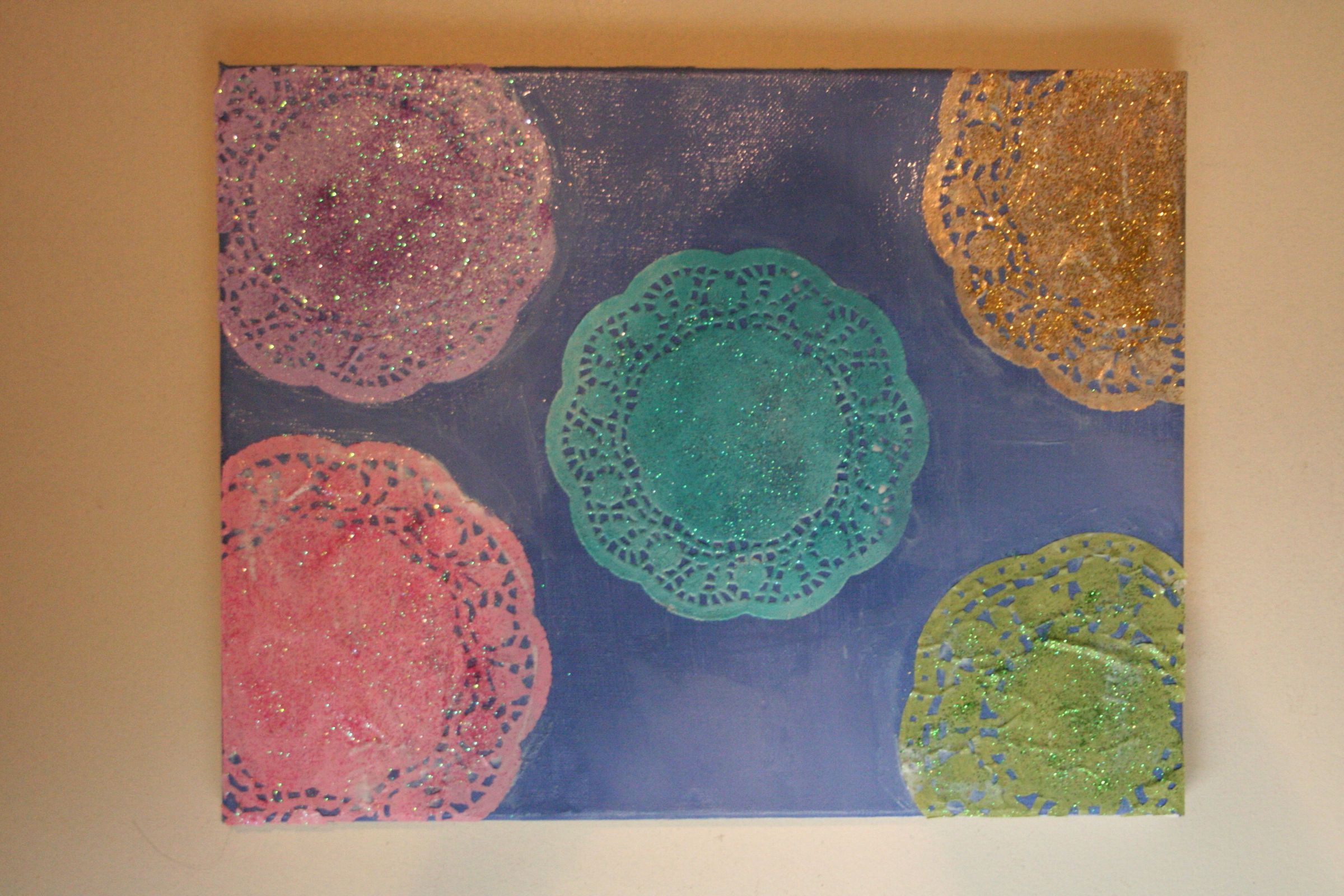 DIY Doily Wall Art 4 Steps Instructables