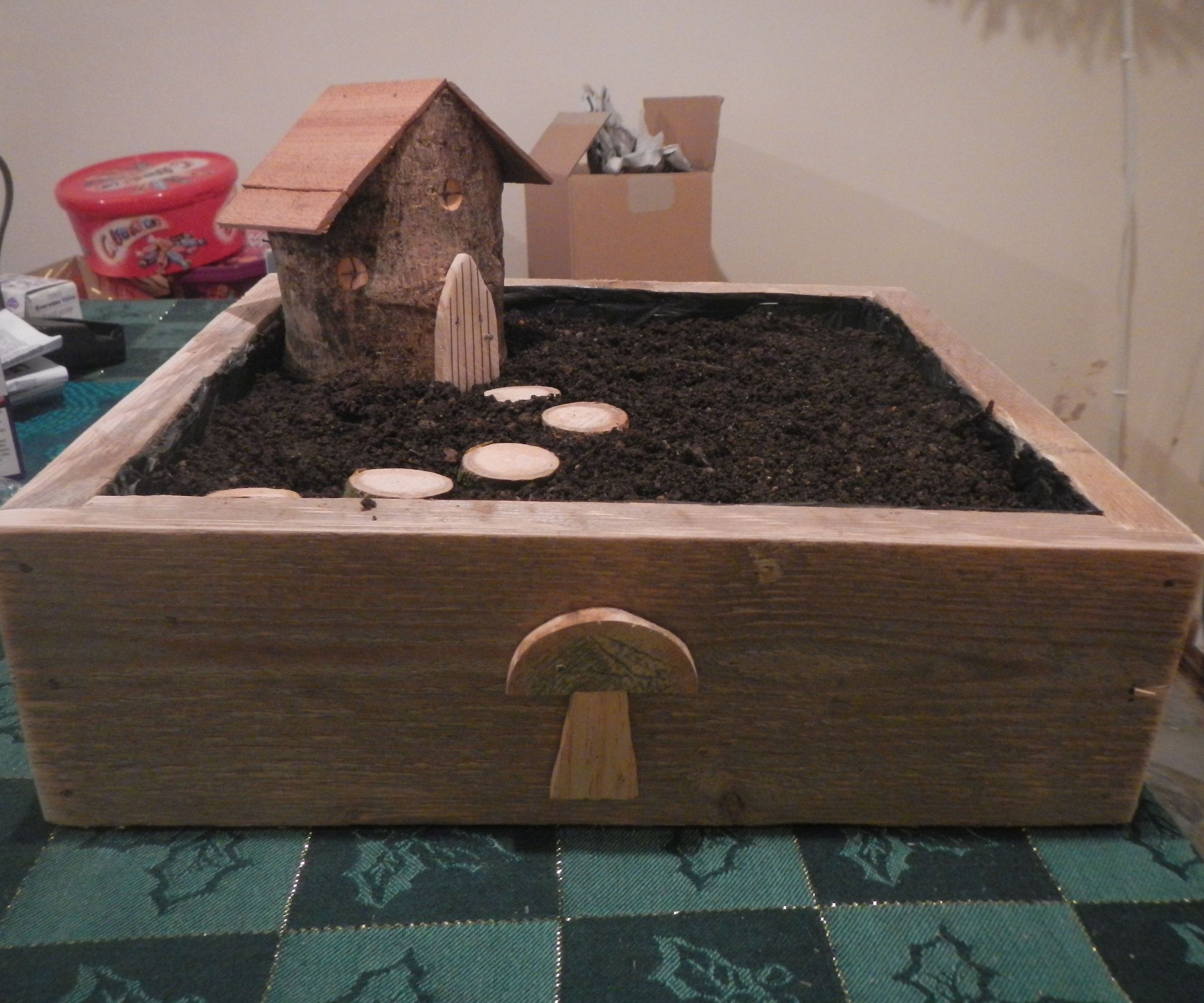 Fairy Garden with edible plants
