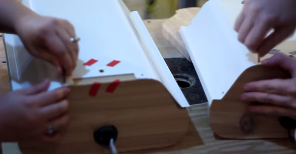 Put the Wooden Sides on the Metal Chassis