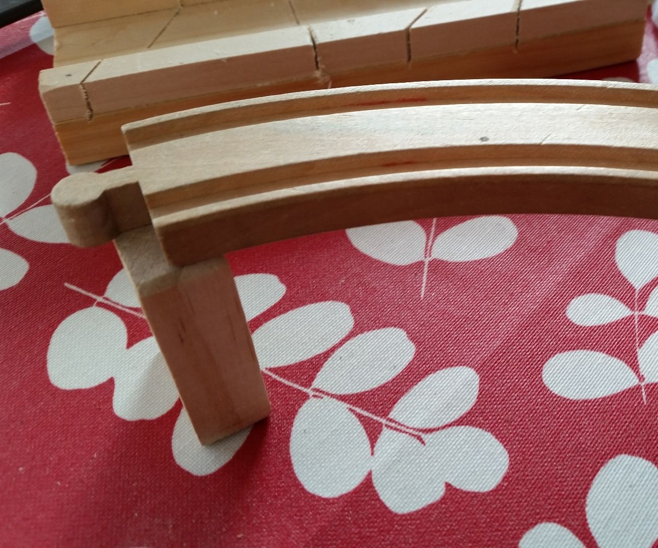 High Level Wooden Track Supports