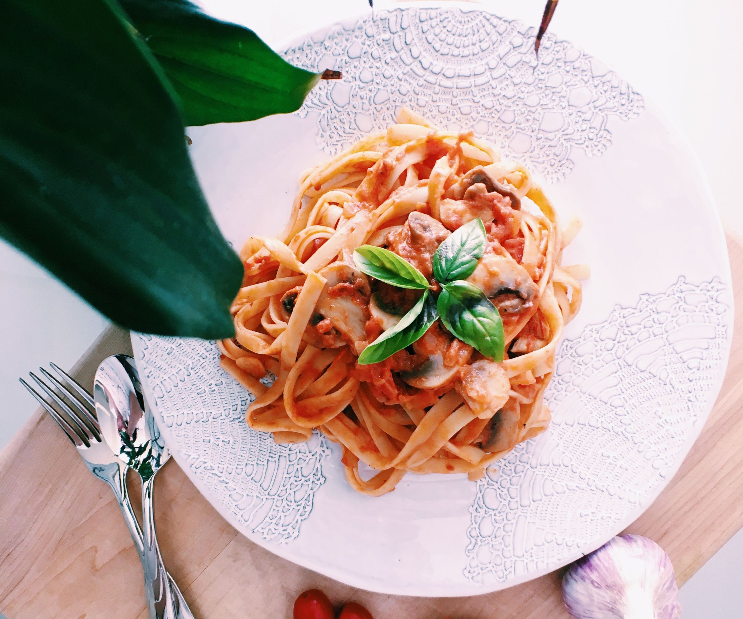 RECIPE | ROSE MUSHROOM FETTUCCINE