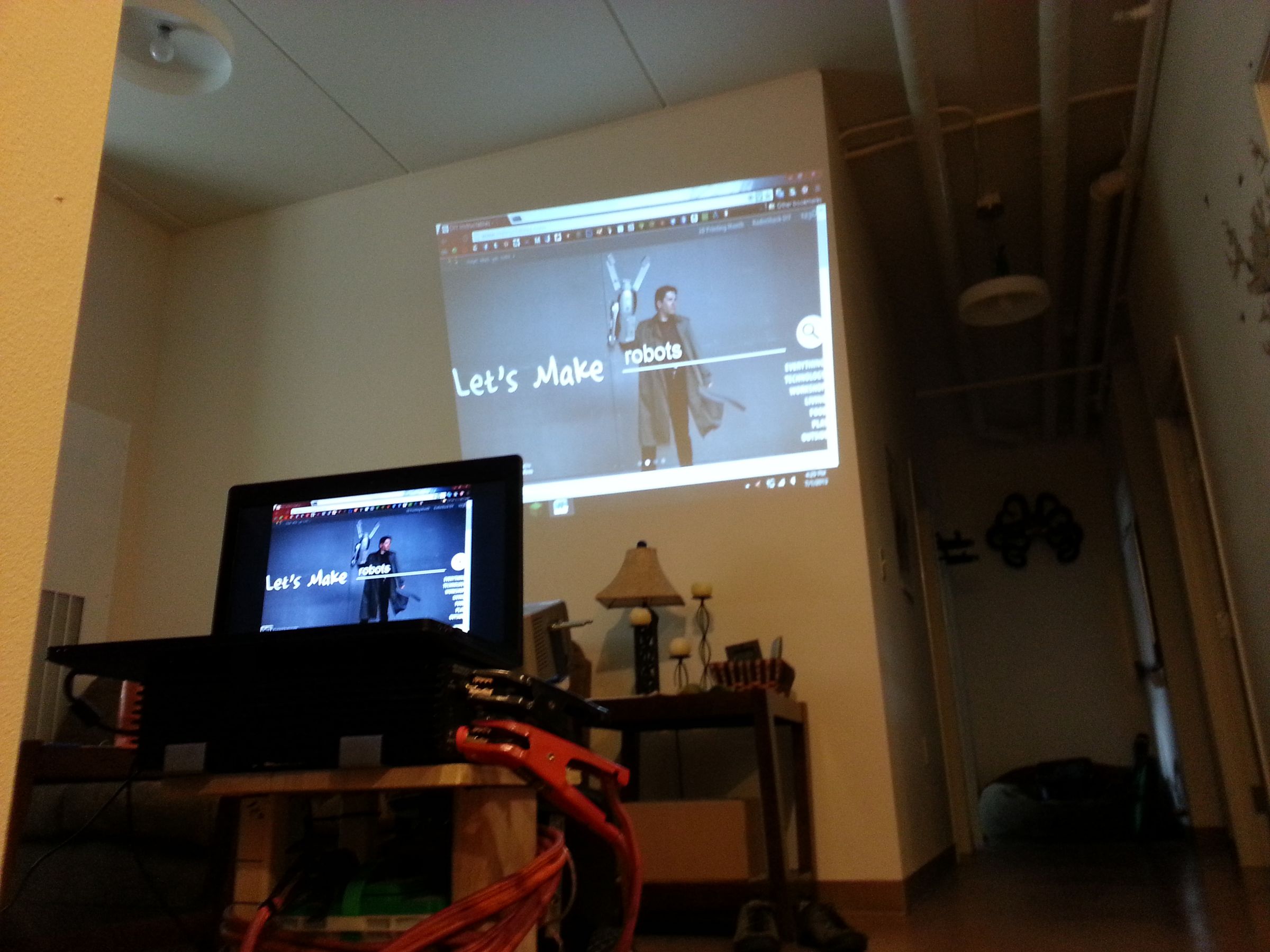 Portable Outdoor Projection Cart Instructables