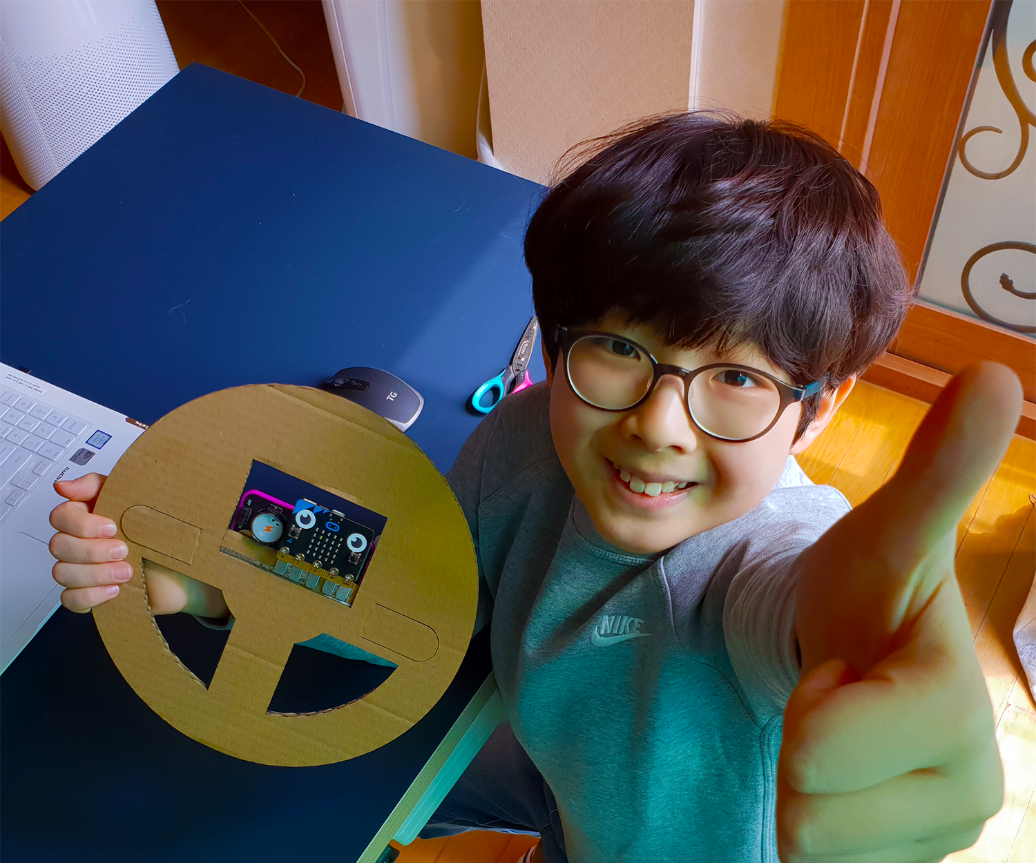 Microbit - Making the Steering Wheel.