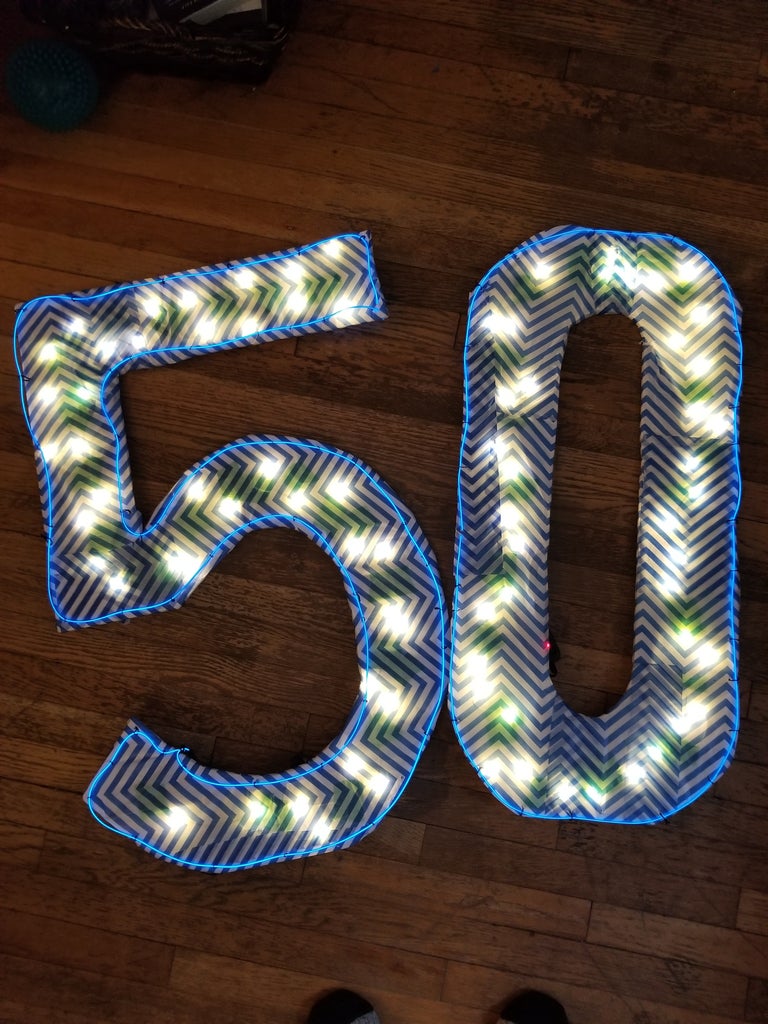Light Up Birthday Numbers : 8 Steps (with Pictures) - Instructables