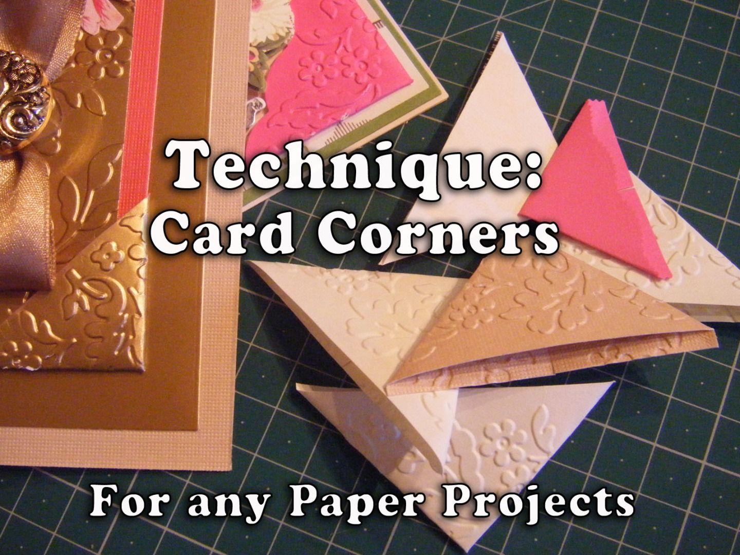 Technique How to Make Card Corners for Your Paper Projects Instructables