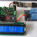 Hot water solar collector controller with thermostat v1.2