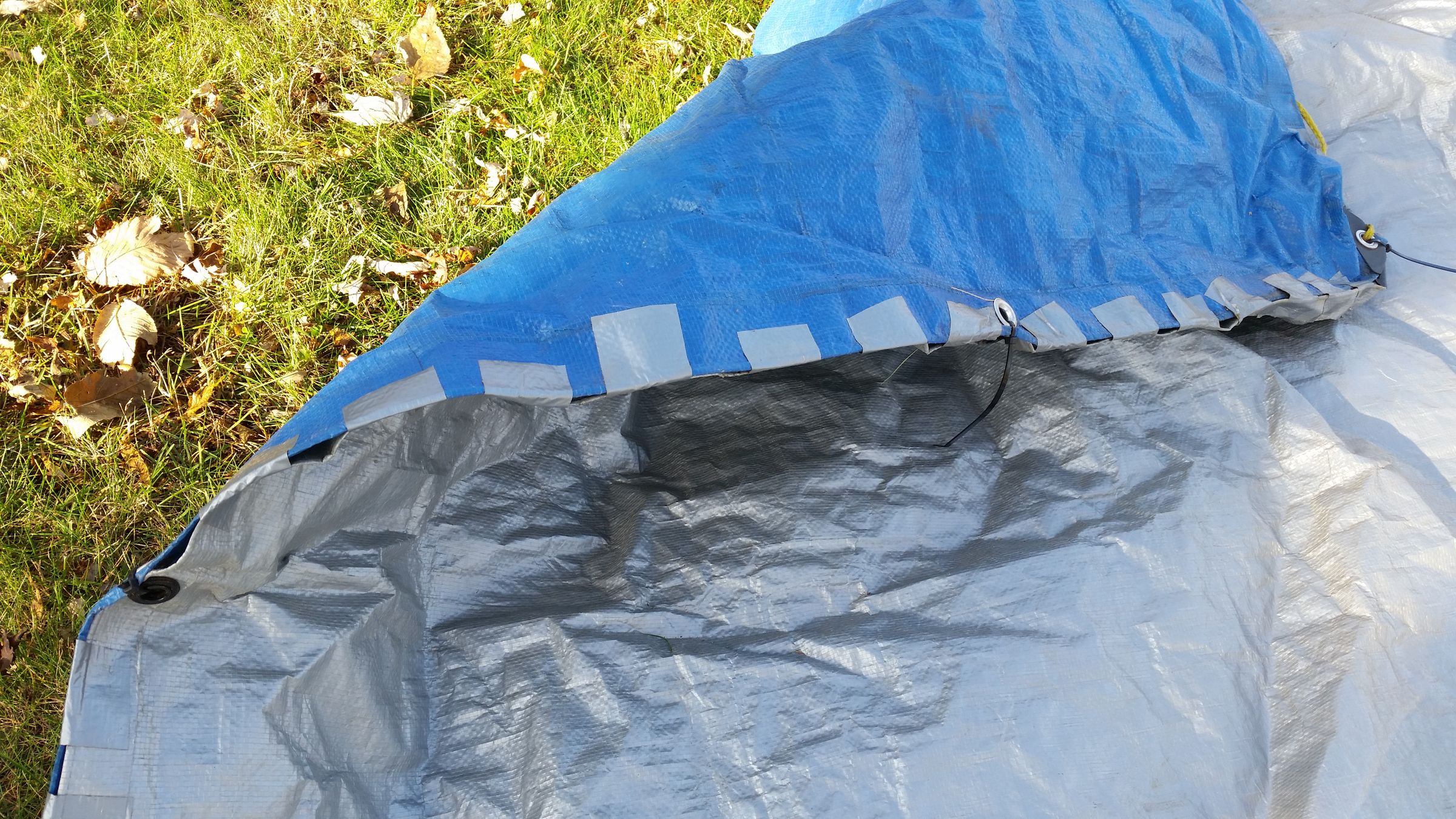 Tarp Leaf Bagging System 5 Steps (with Pictures) Instructables