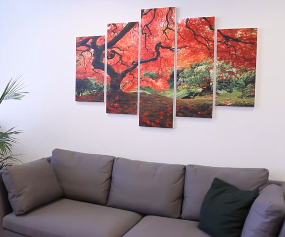 How to Hang a Multipanel Wall Art the Easy Way 6 Steps Instructables
