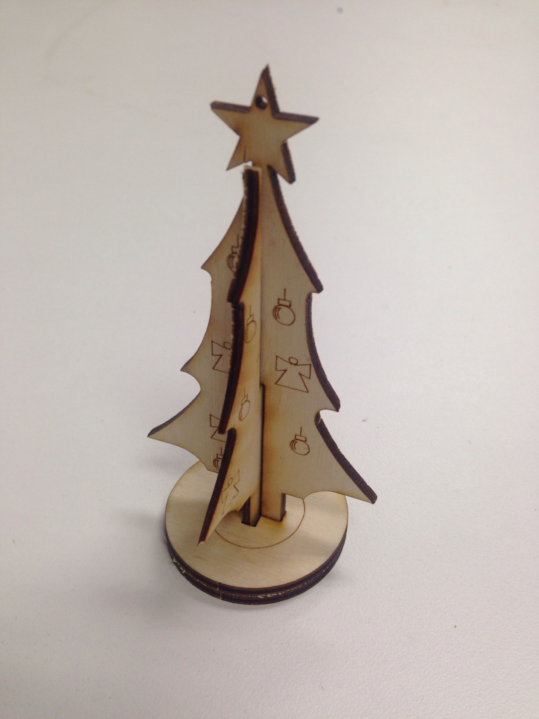 Laser Cut Christmas Ornament