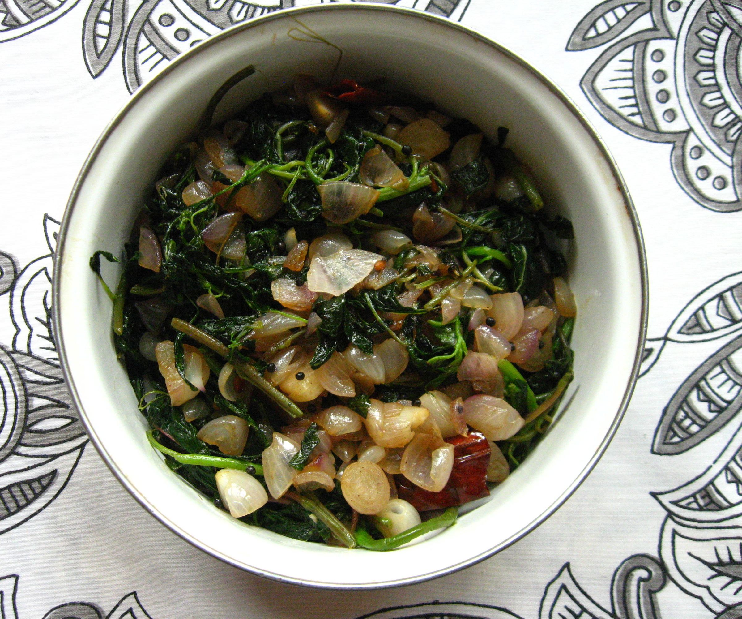 Gluten Free Stir-fried Amaranth Greens