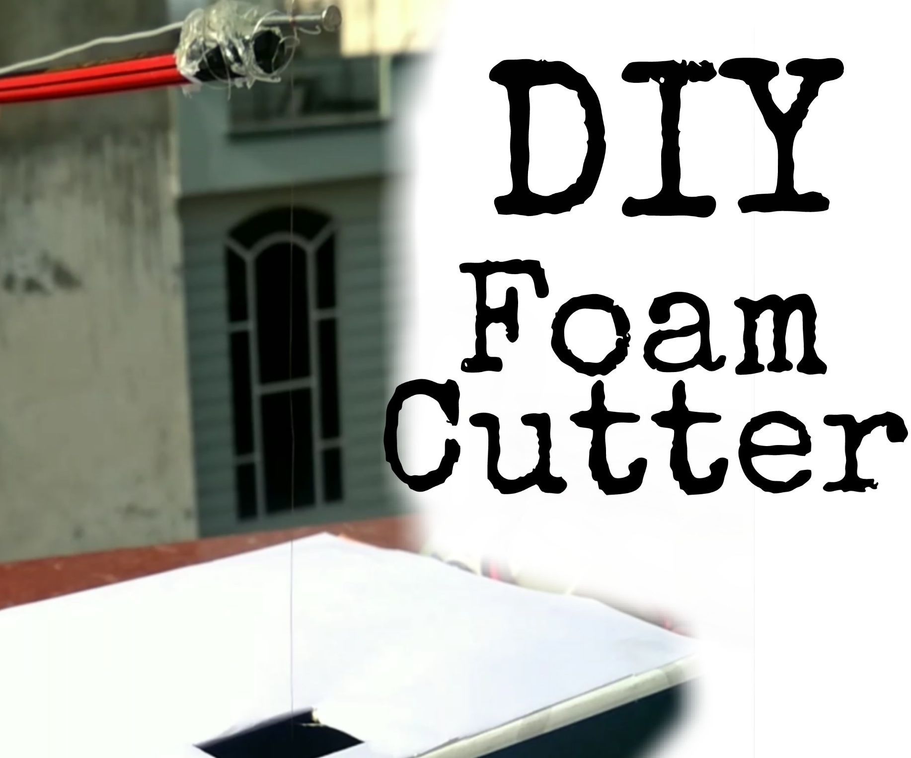DIY Foam Cutter With Nichrome Wire || Thermacol Cutter