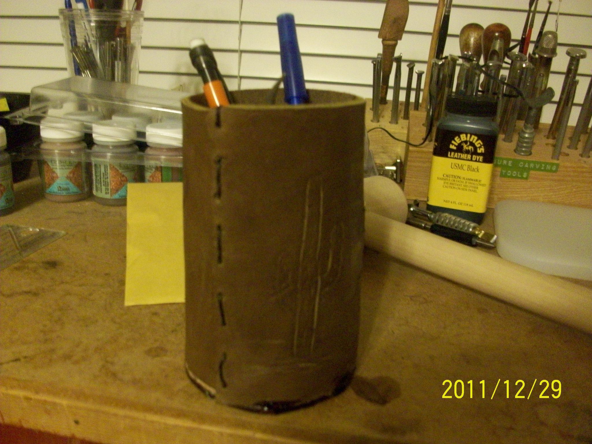 Custom Leather Cup