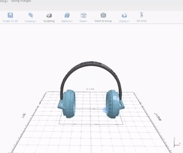 Designing Headphones 3D Model in SelfCAD