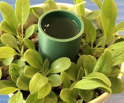 3D Printed Watering Spike Reservoir for Indoor Plants