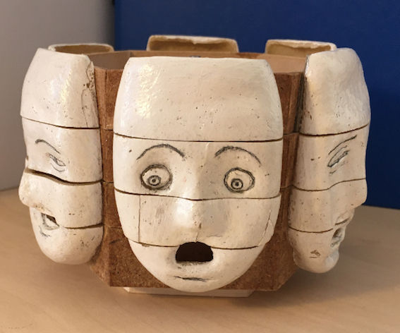 A 'Changing Faces' Sculpture