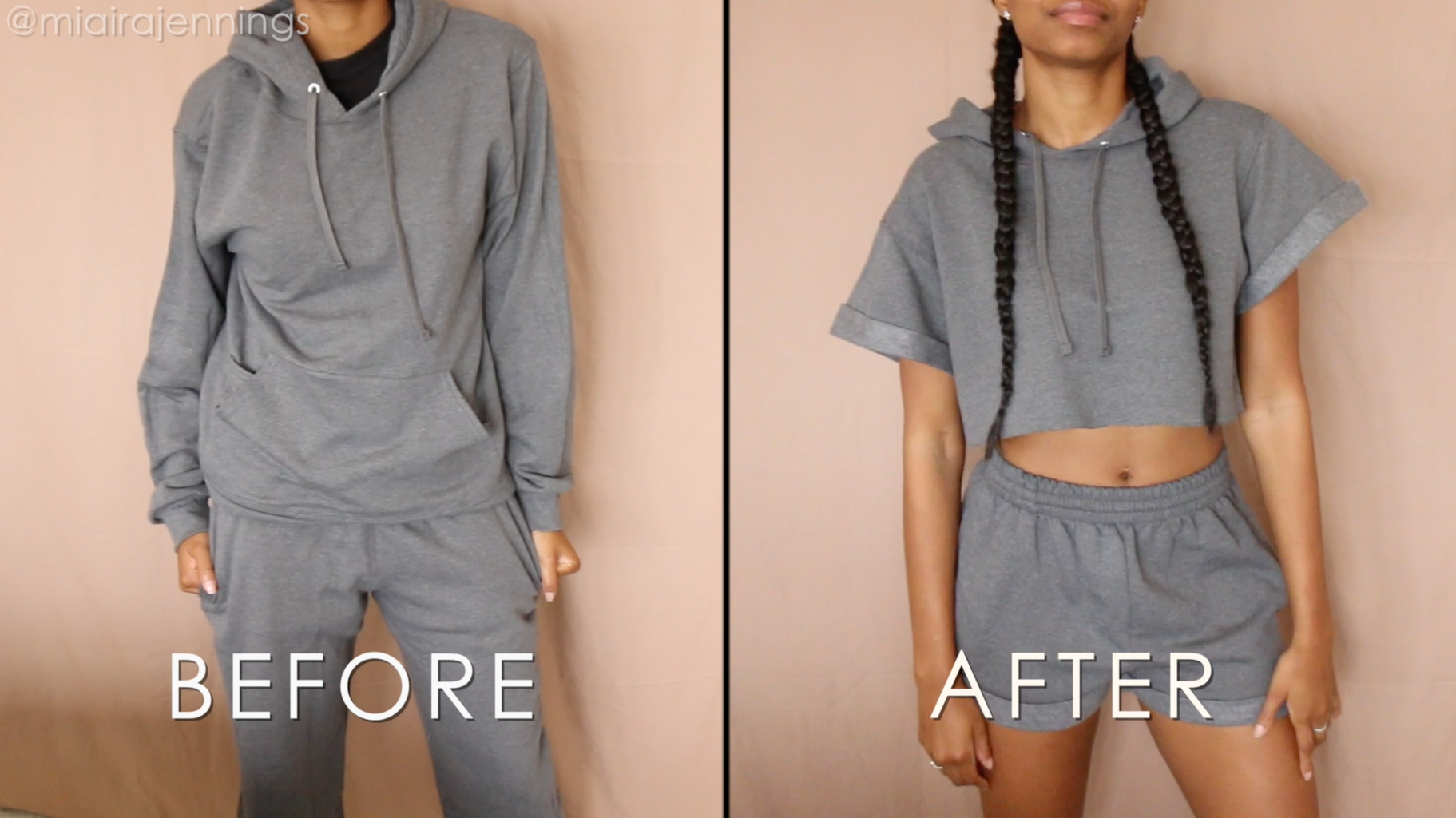 DIY Crop Top Hoodie Shorts Set No Sewing Required 8 Steps with Pictures Instructables
