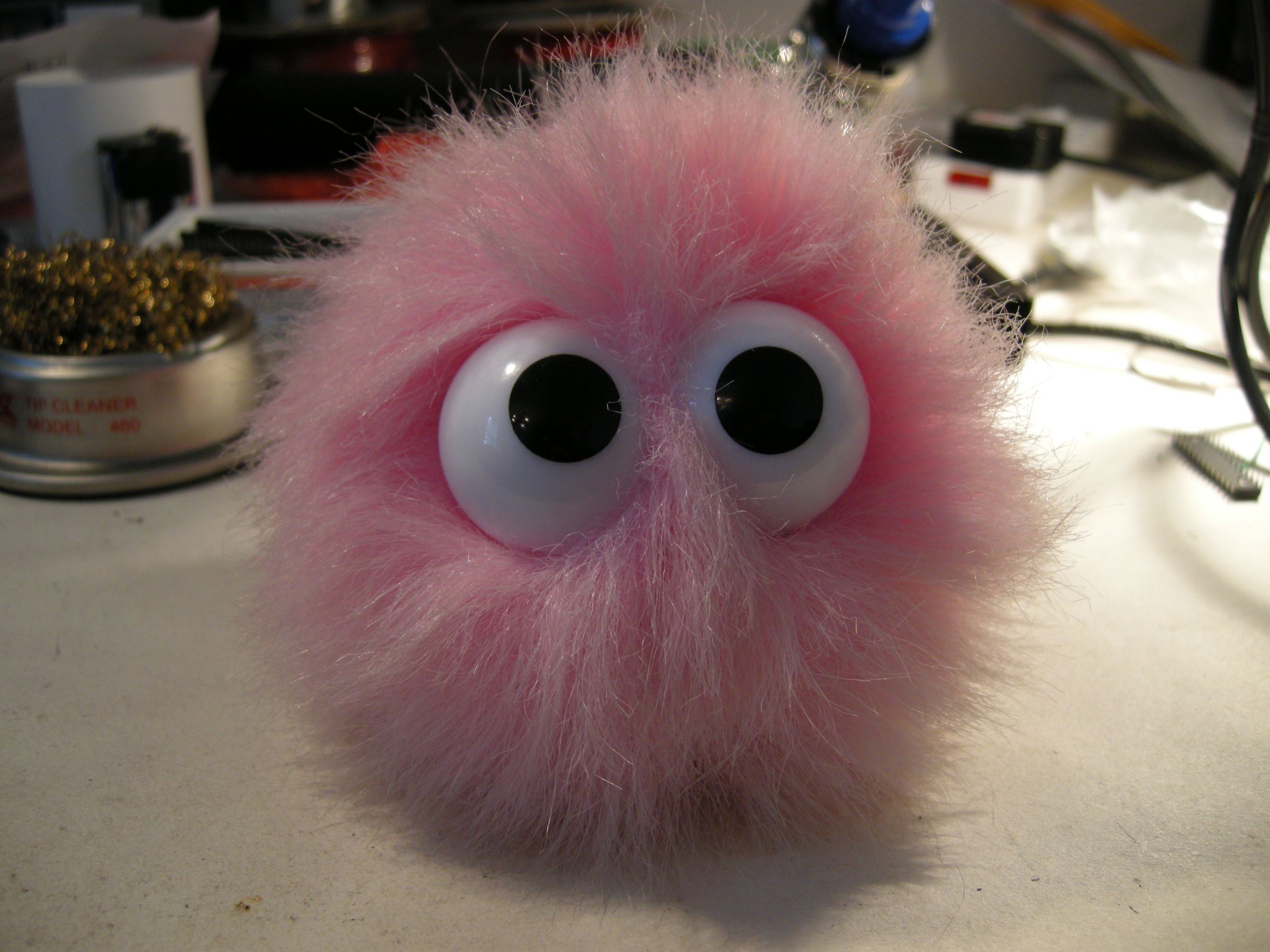 Making a 'pink fluffeh what giggles' giggle again