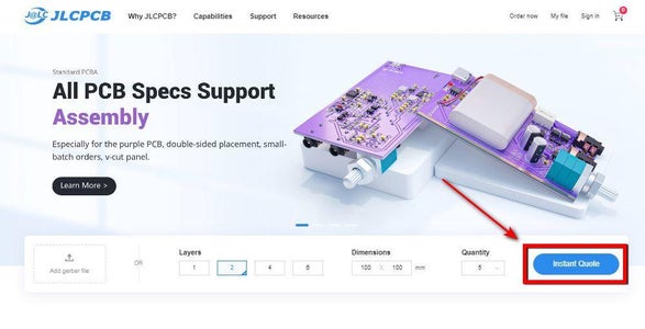 Steps to Order PCBs From JLCPCB