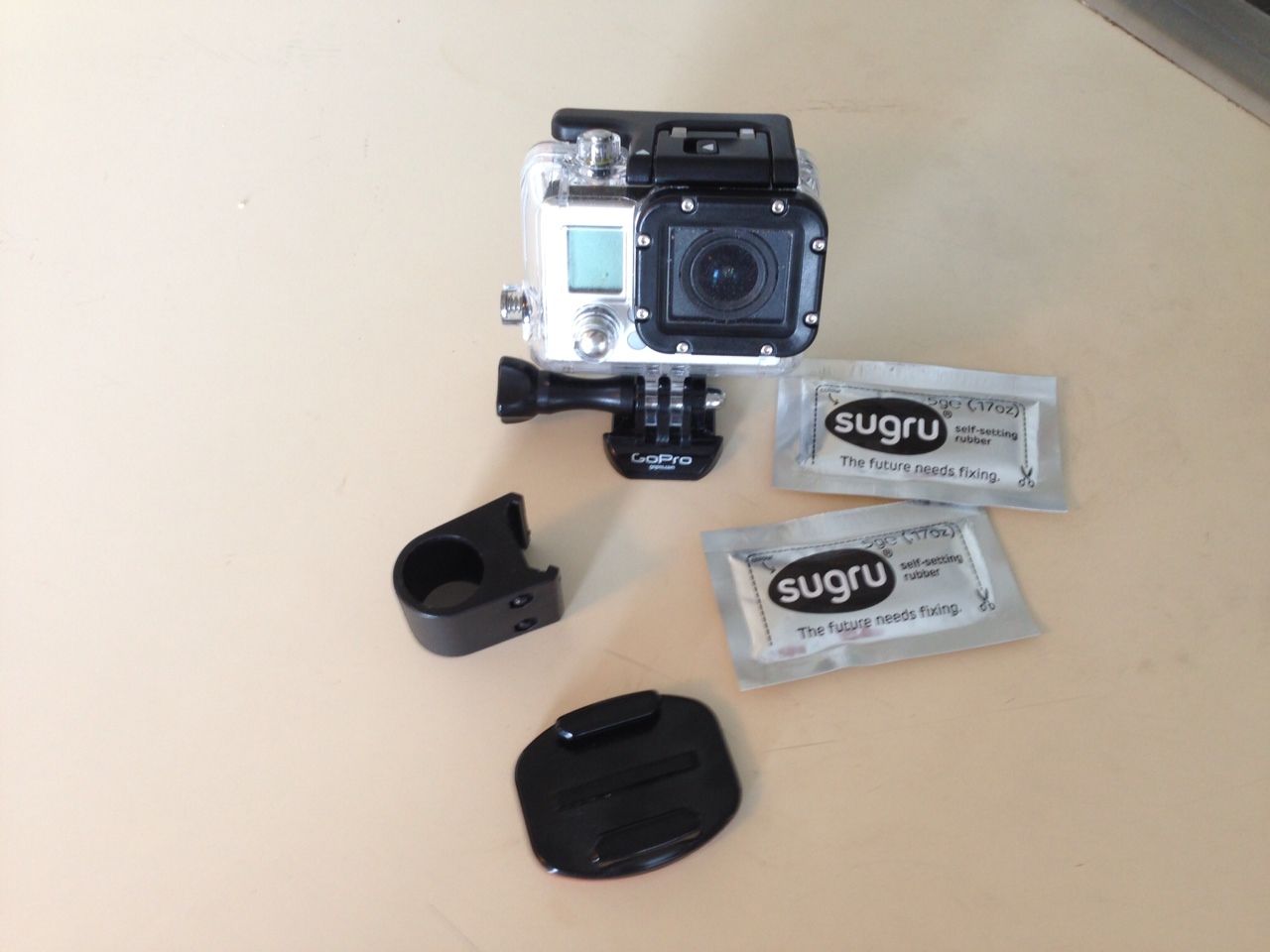 Sugru GoPro Rail Mount Hack