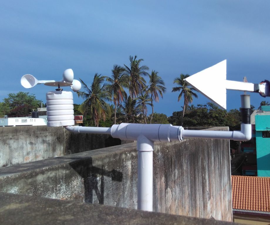 DIY Anemometer and Windvane for Standalone Weather Station
