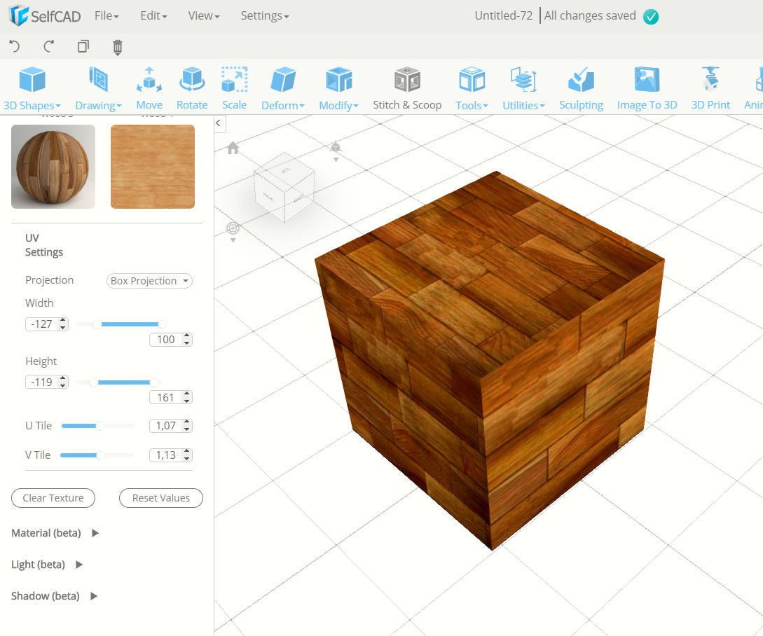 SelfCAD 3D Model With Texture