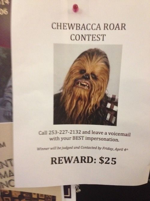 Wookie Impression Contest