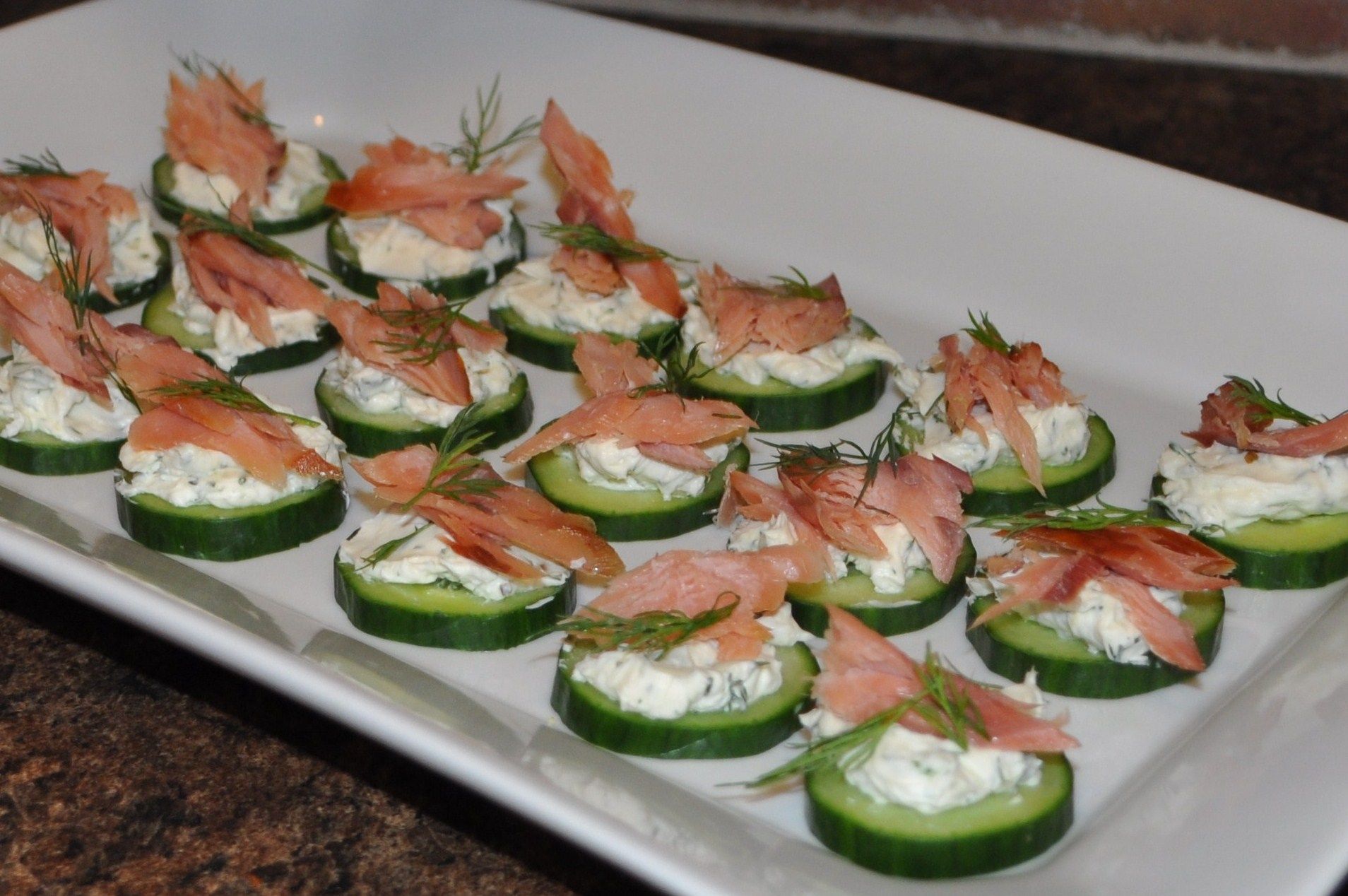 Cucumber, Cream Cheese & Smoked Salmon/Steelhead