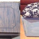 Ugly Old Cabinet to Comfortable Padded Bench