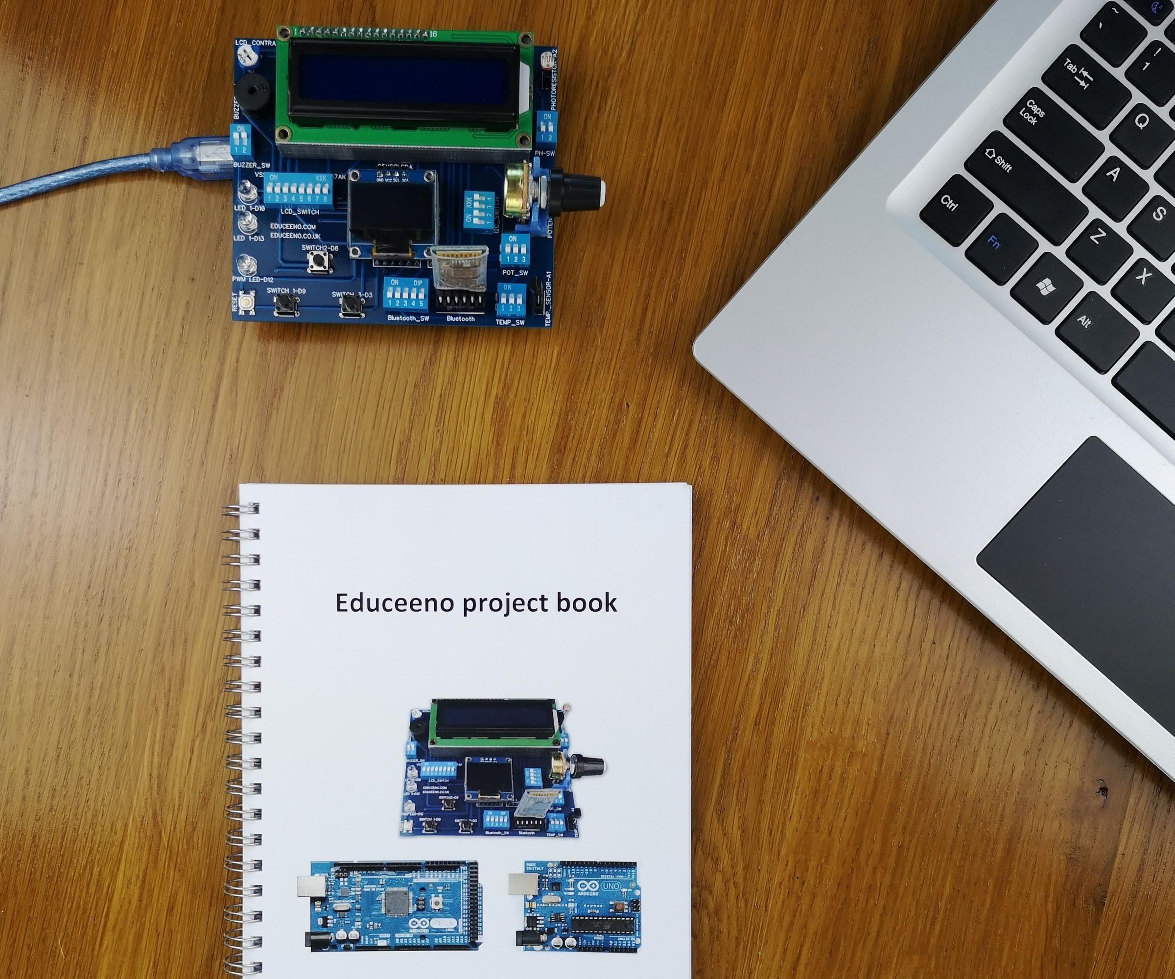 Educeeno With Project Book-learning Arduino Without Headache