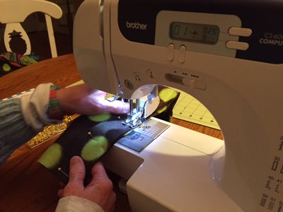 Sew Long Ends of Patterned Fabric Together