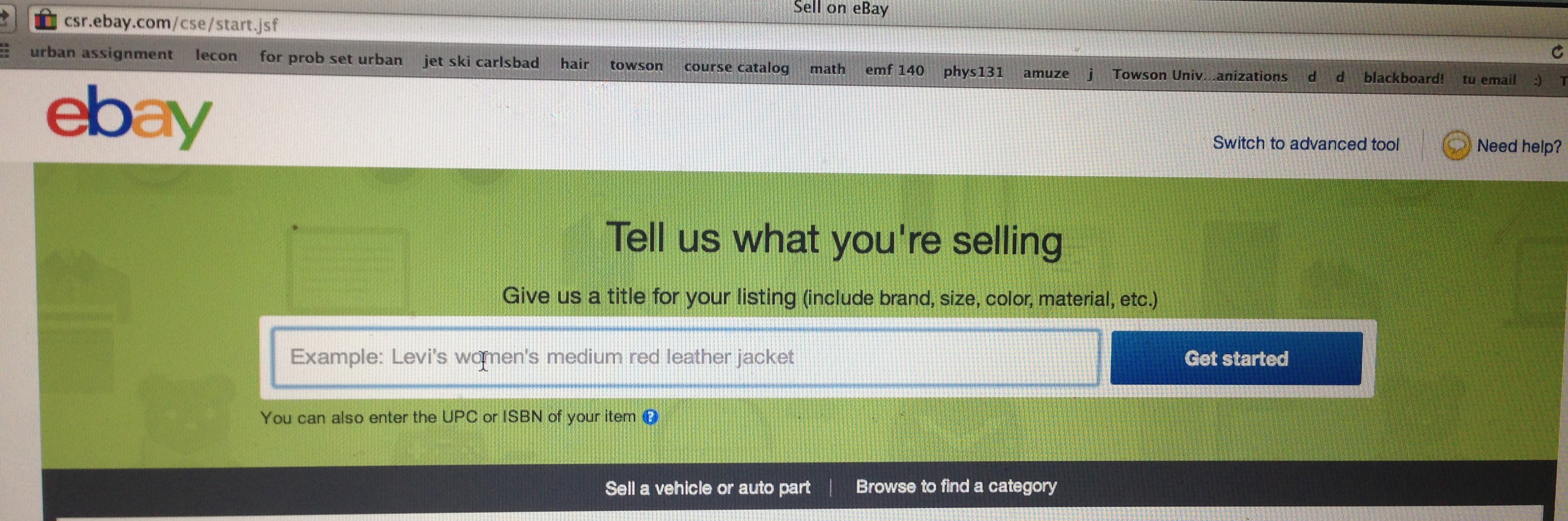 How to Sell an Item on EBAY Using the Advanced Tool (Auction Style