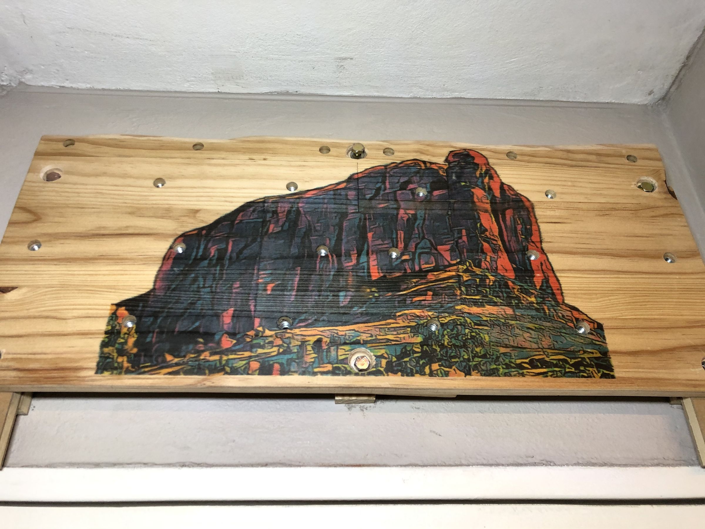 Inkjet Transfer of Rensburgkop to Wood Backboard 8 Steps (with