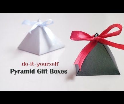 Origami Pyramid Gift Boxes