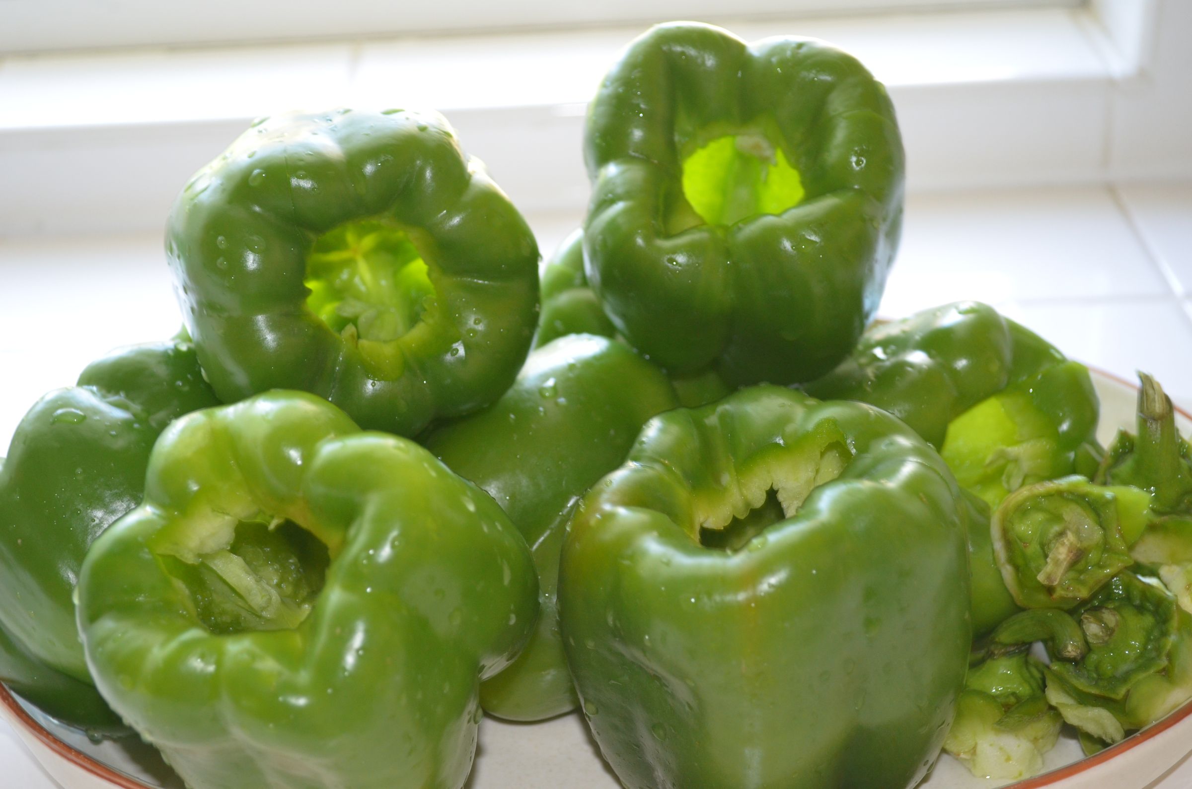 Pimentones Rellenos ( Stuffed Bell Pepper)