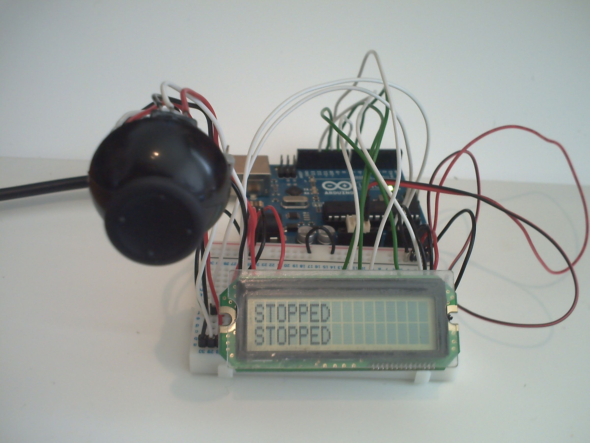 Arduino Joystick Breadboard With LCD Output