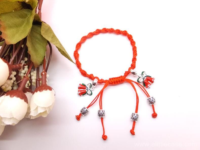 Sterling Silver Bell Bracelet & Braided Anklet DIY18