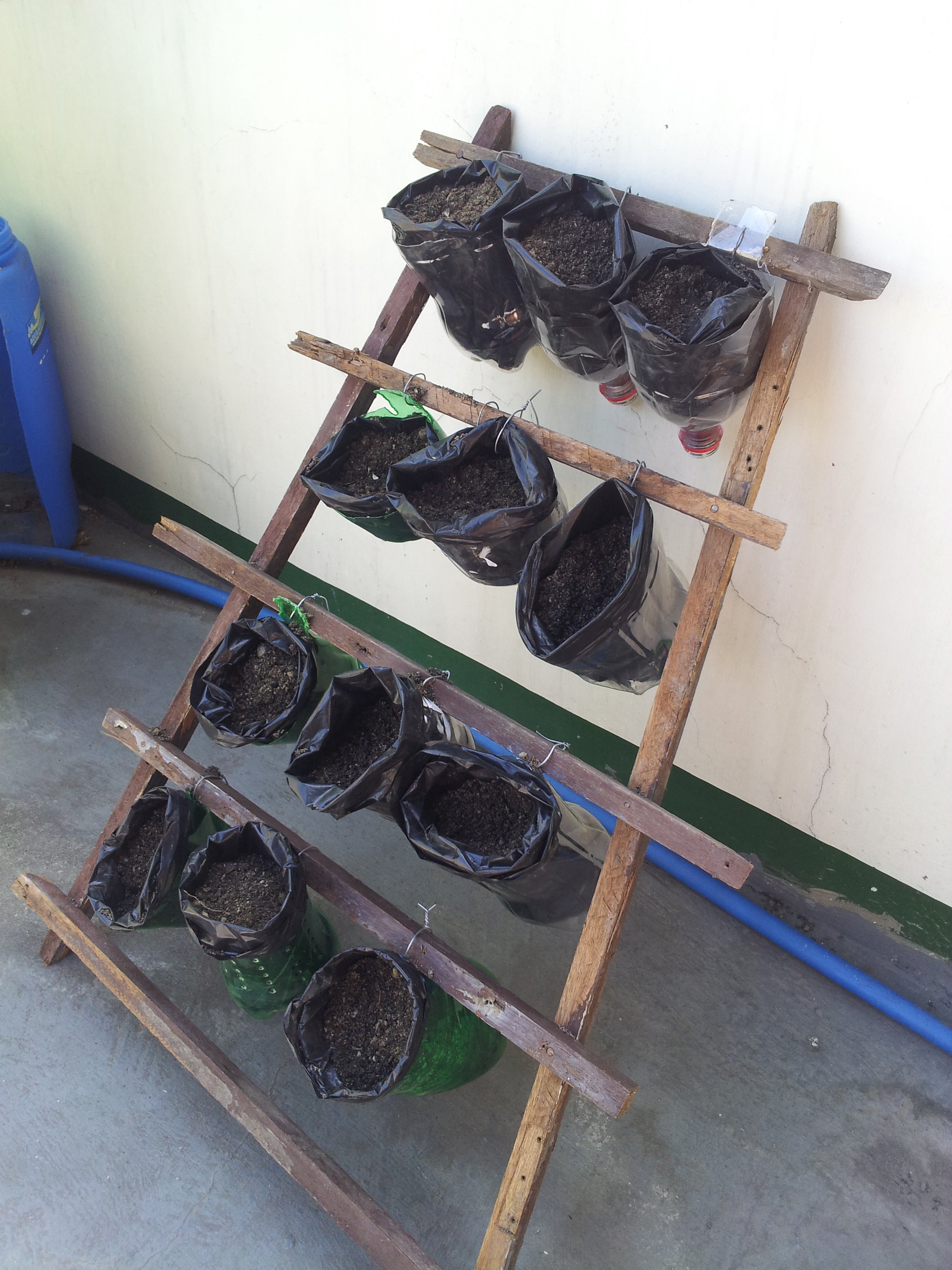 Plant Pots With Stand From Recycled Materials