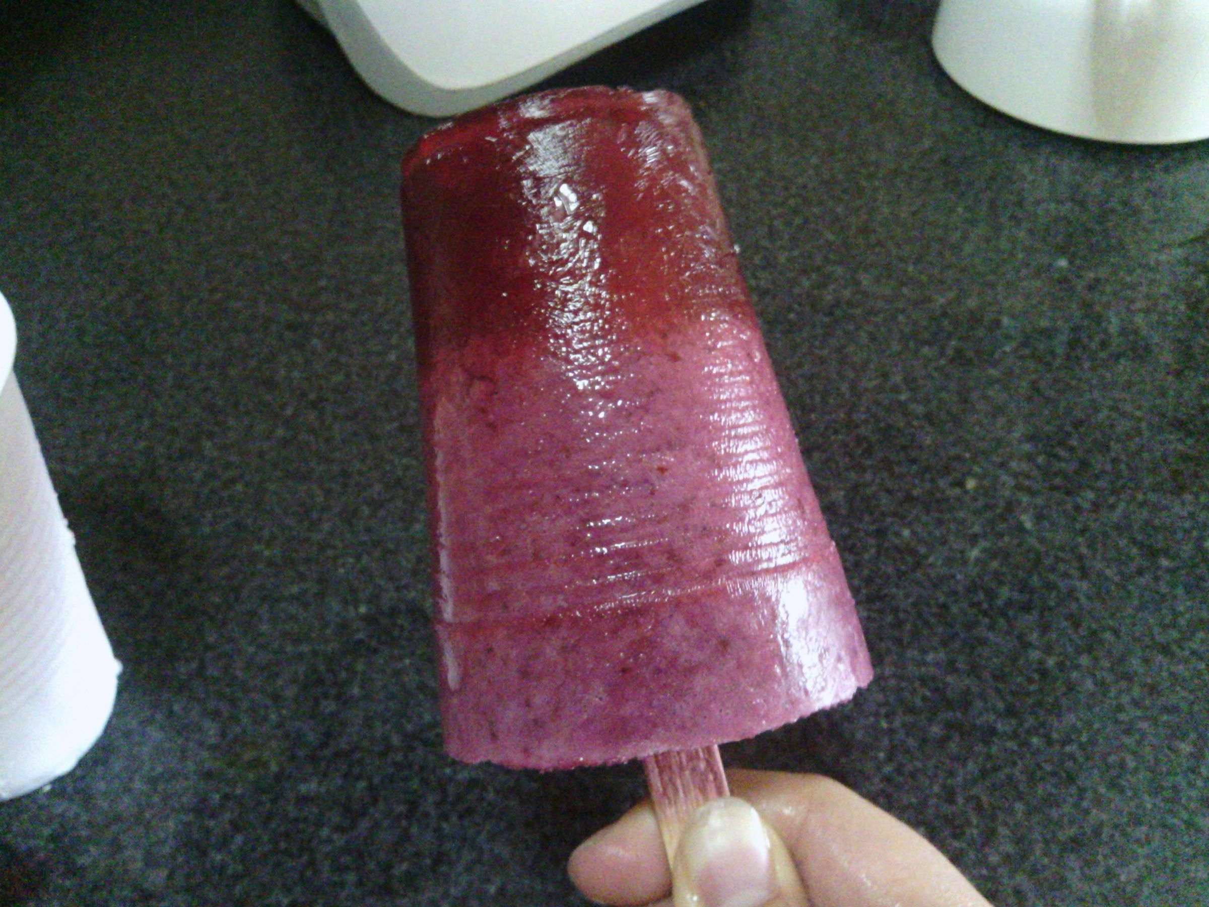 Simple and easy, Milk-based Blackberry Ice-cream paleta(popsicle)