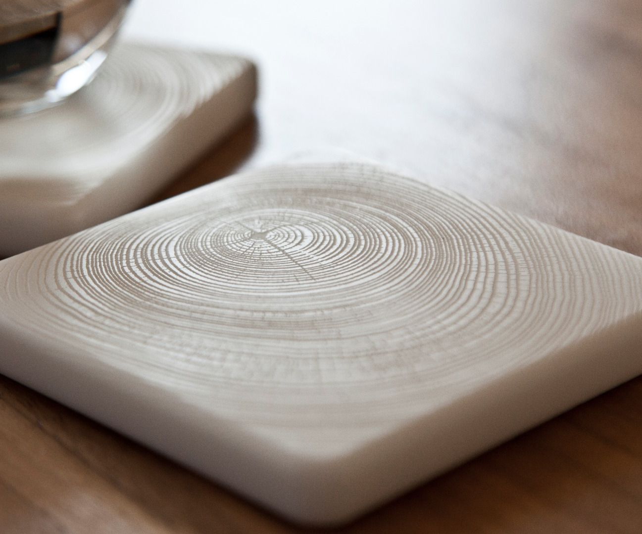 Lasercut Tree Ring Coasters