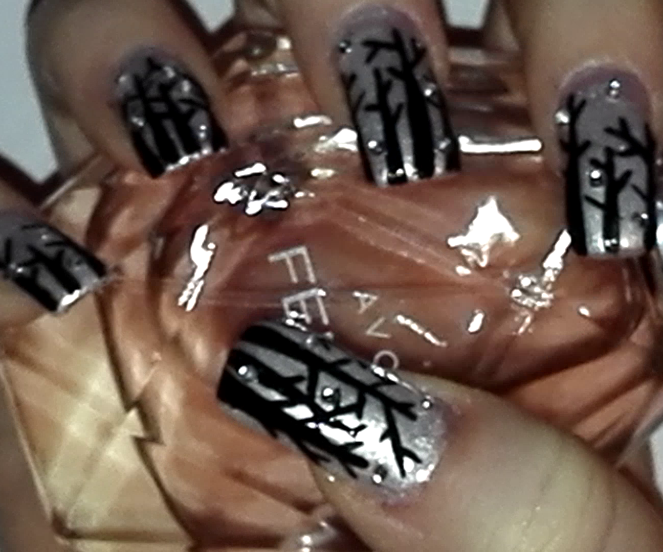 Winter Forest Nail Art Tutorial | Samantha Beauty