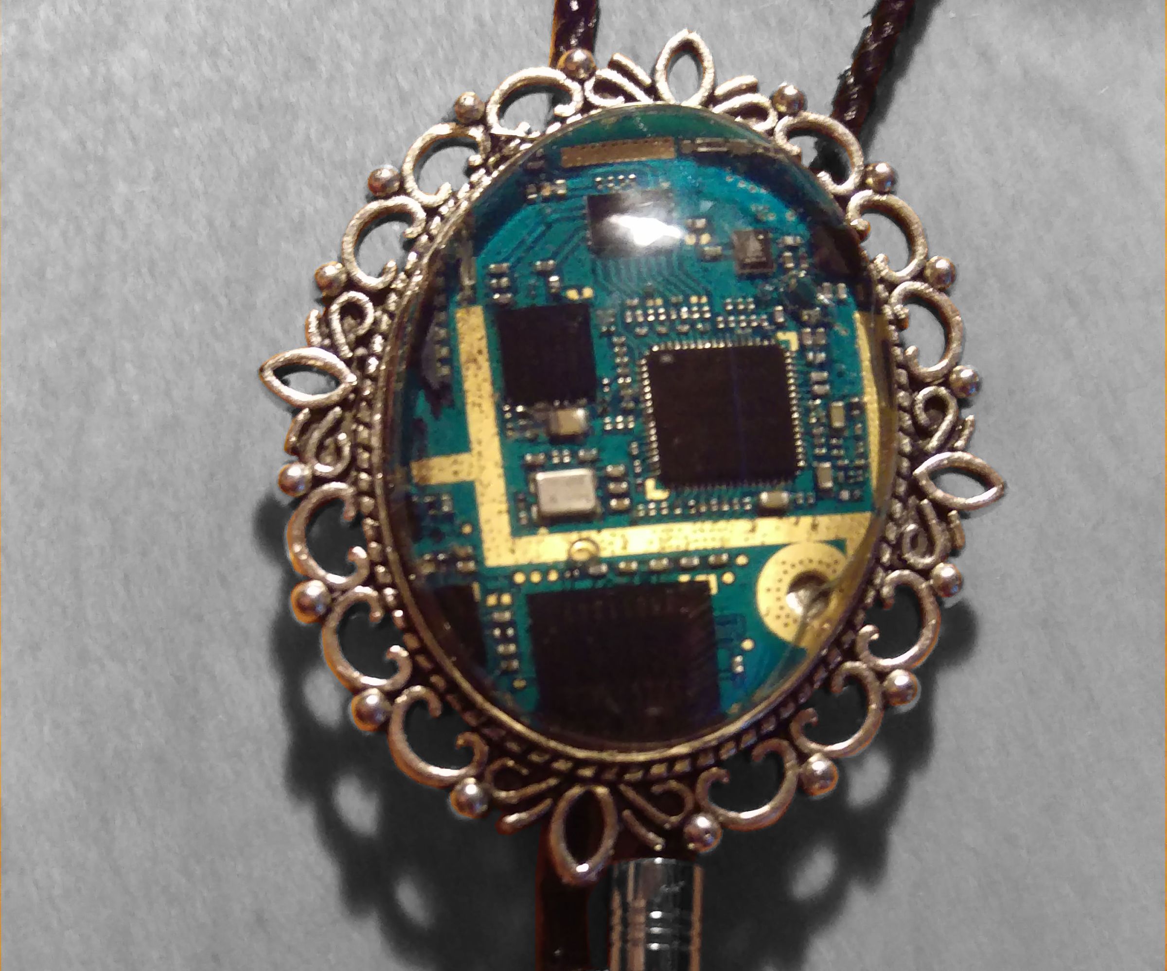 Circuit Board Bolo Tie