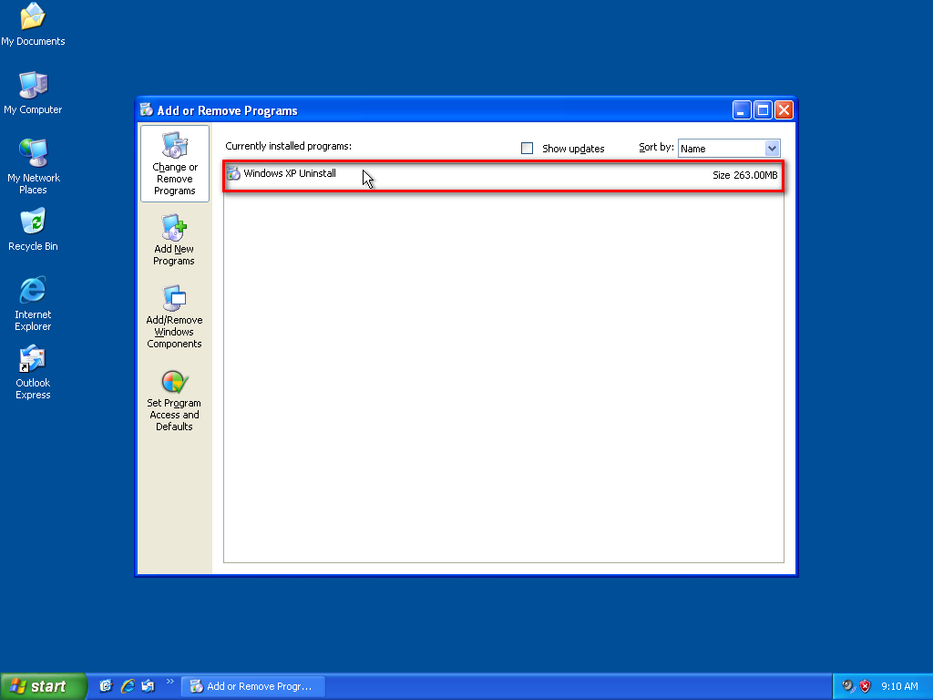 Uninstall Windows XP in Windows XP Uninstall and Return to Previous ...