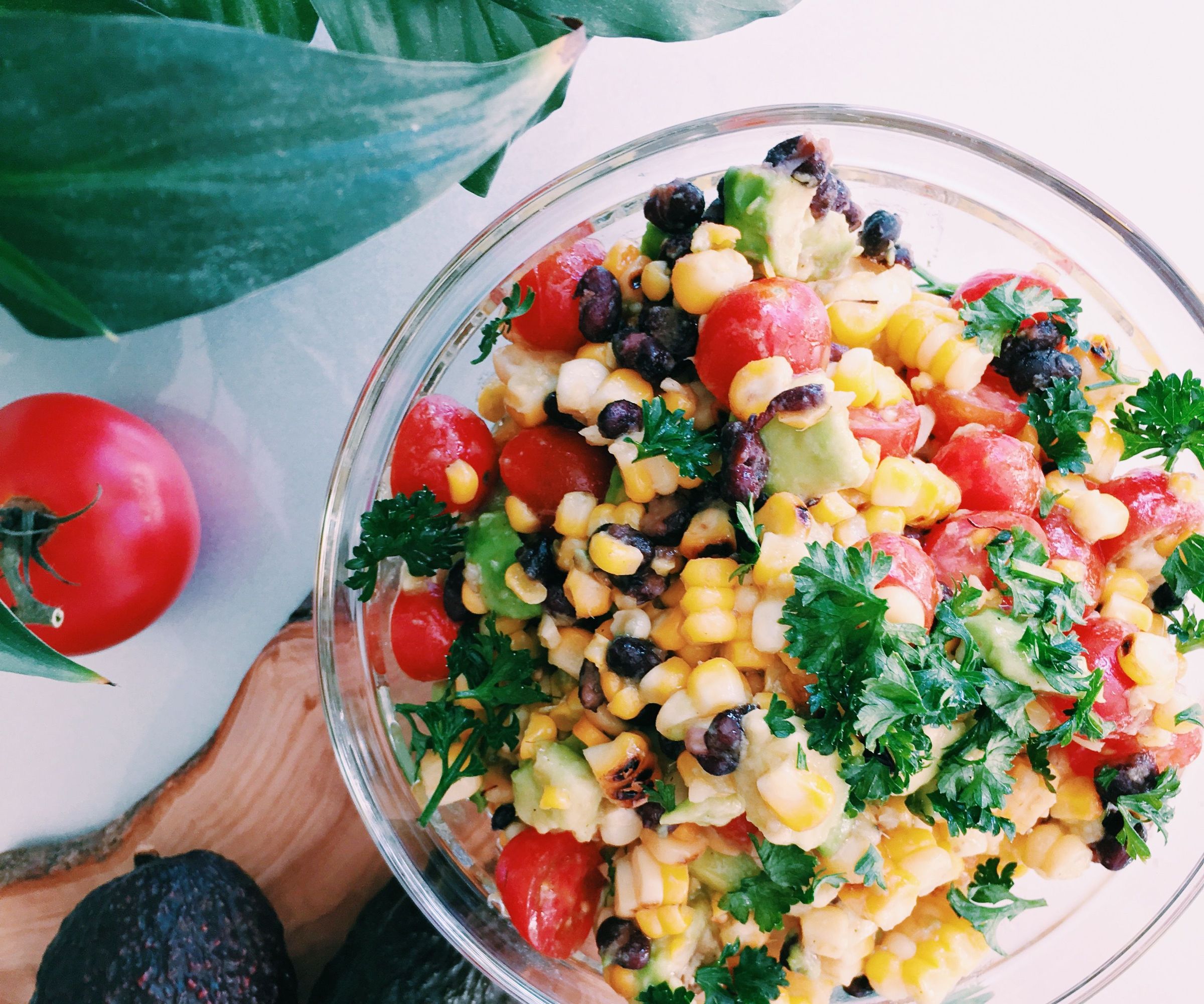 RECIPE | GRILLED CORN AVOCADO SALAD