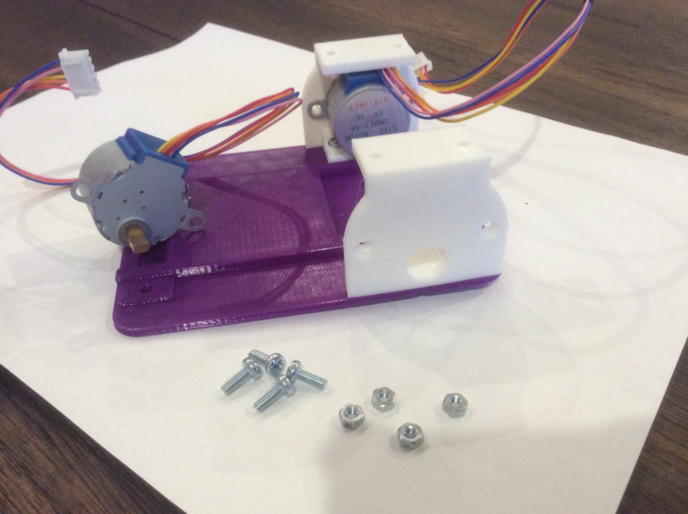 Attach Motors and Servo Mount