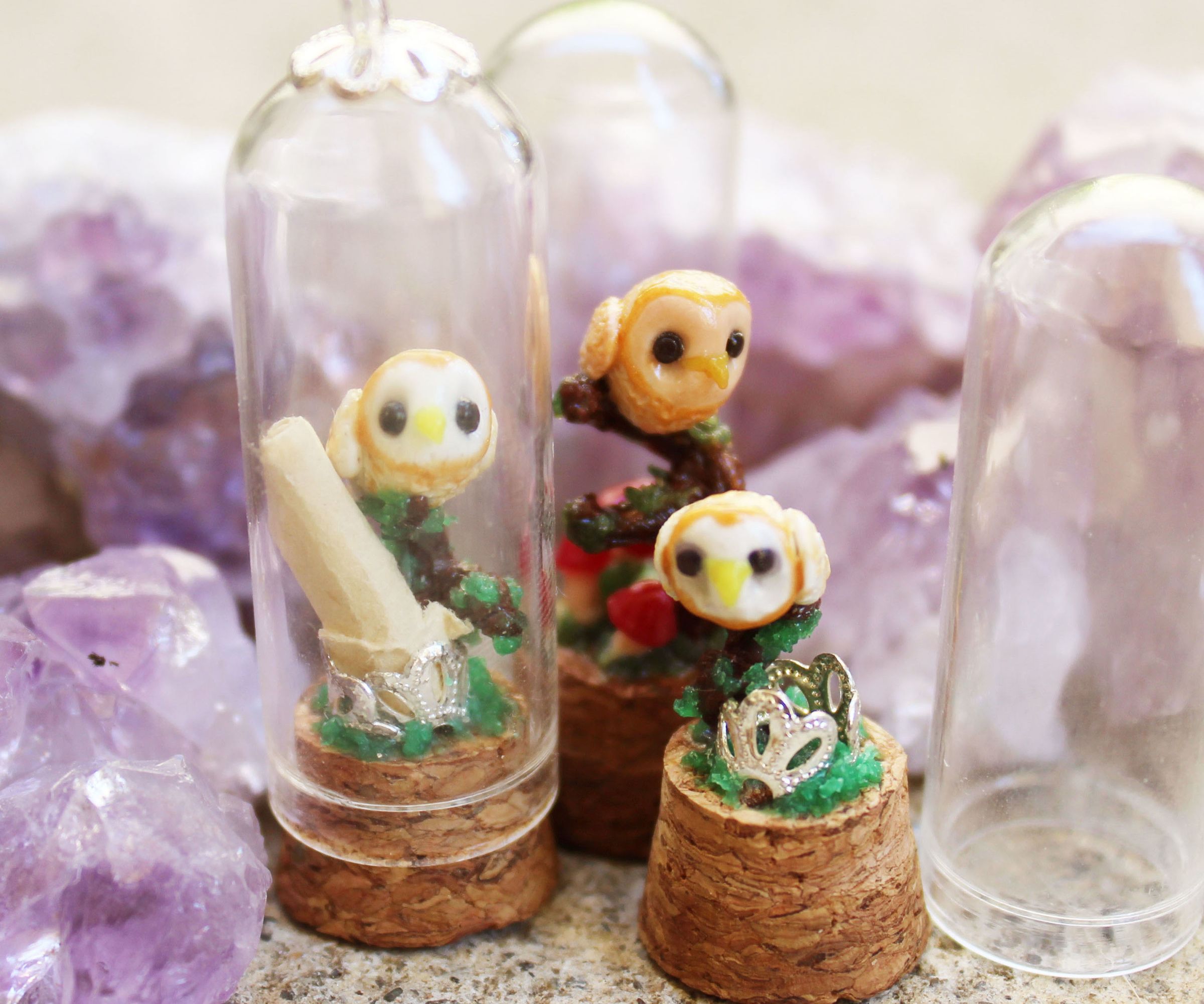 Owl Post Message Terrarium Pendant [Harry Potter Inspired]