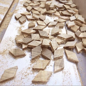 Cut All the Wood Pieces in a Diamond Shape
