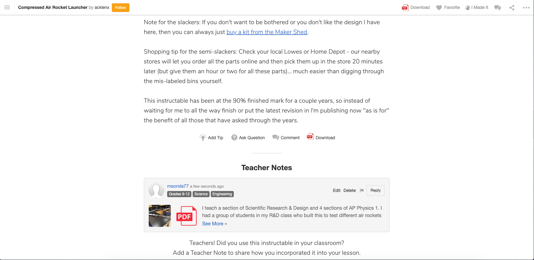 Compressed Air Rocket Launcher