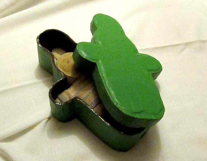 Sturdy Randomly Shaped Paper Mache Box.