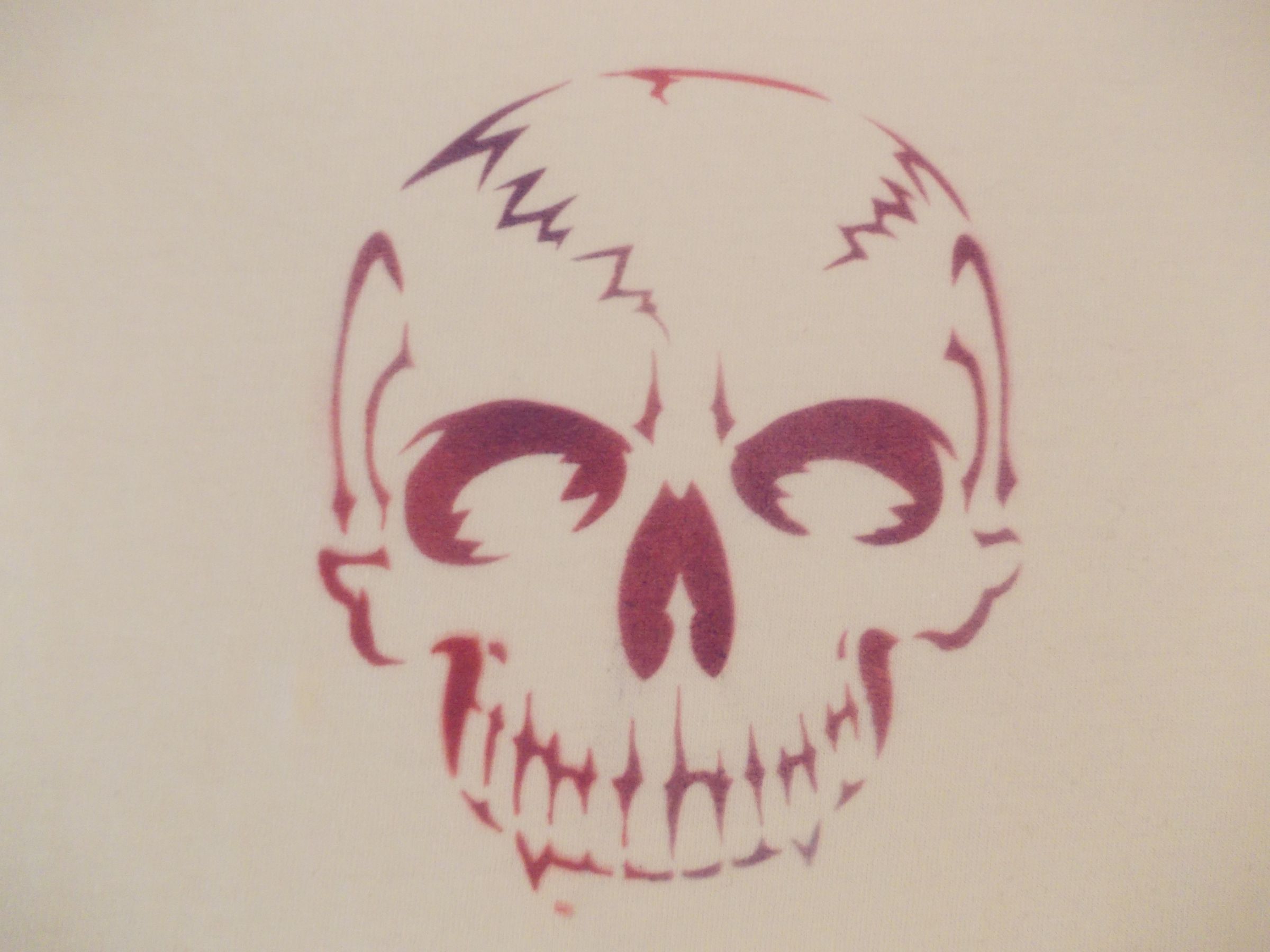 Lumi Inkodye Airbrush Skull Shirt