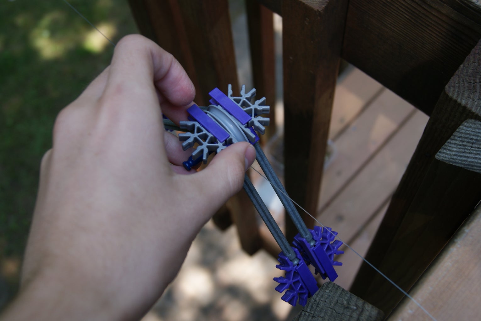 Backyard Fishing Line Zipline - Instructables